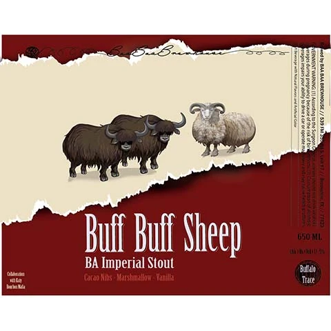 Baa Baa Buff Buff Sheep BA Imperial Stout
