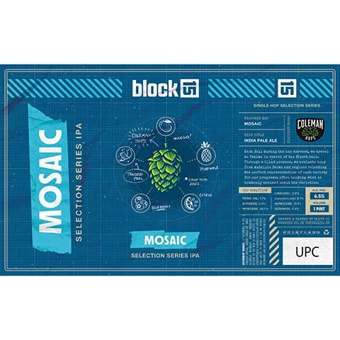 Block 15 Mosaic Selection Series IPA