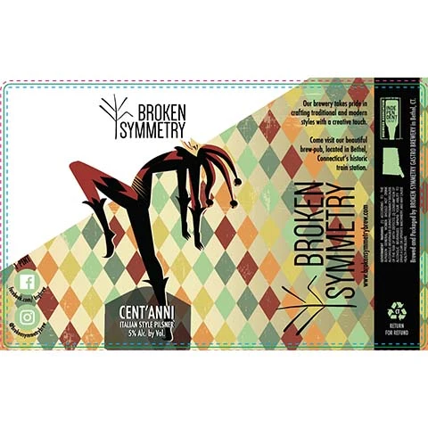 Broken Symmetry Cent'anni Pilsner
