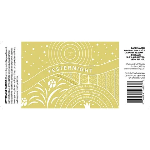 Belleflower Yesternight Imperial Stout