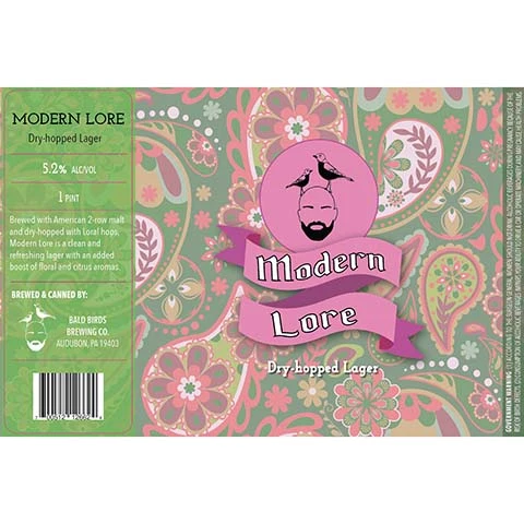 Bald Birds Modern Lore Lager