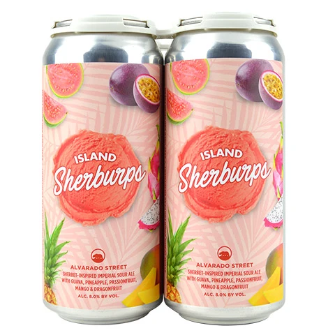 Alvarado Street Island Sherburps Sherbet Inspired Sour with Guava, Pineapple, Passionfruit, Mango & Dragonfruit