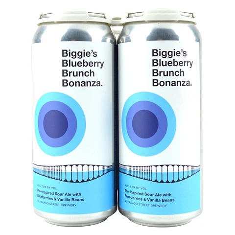 Alvarado Street Biggie's Blueberry Brunch Bonanza Imperial Sour with Blueberries & Vanilla Beans