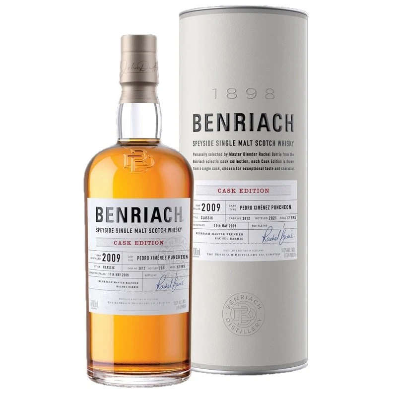 Benriach 2009 Cask #3812 Pedro Ximenez Puncheon 12 Year Old Speyside Single Malt Scotch Whisky