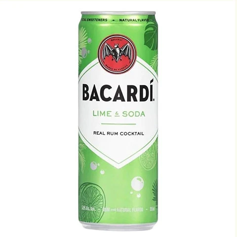 Bacardi­ Lime & Soda Rum Cocktail 4-Pack
