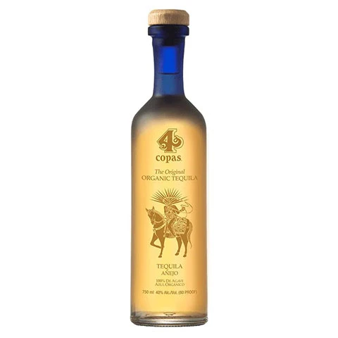 4 Copas Anejo Organic Tequila
