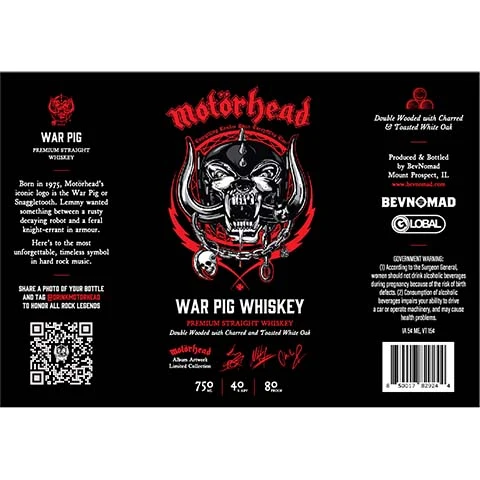 Motörhead War Pig Whiskey