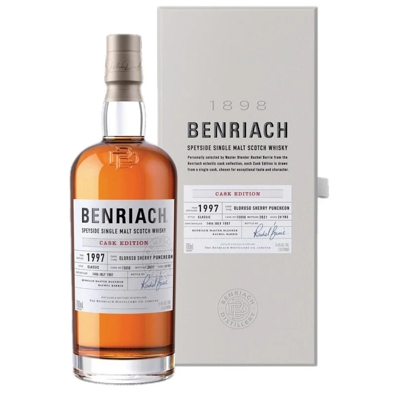 Benriach 1997 Cask #15058 Oloroso Sherry Puncheon 24 Year Old Speyside Single Malt Scotch Whisky