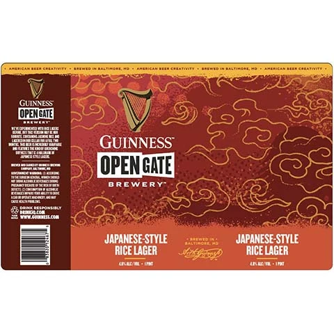 Guinness Open Gate: Japanese-Style Rice Lager