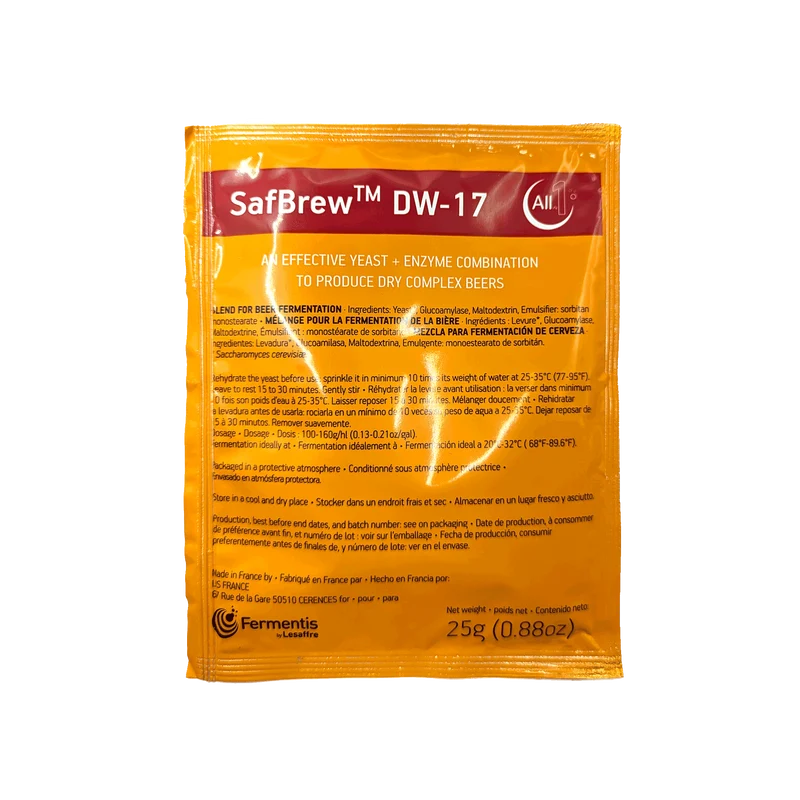 SafBrew DW-17 Fermentis - 25g DLUO Dépassée (02/26)