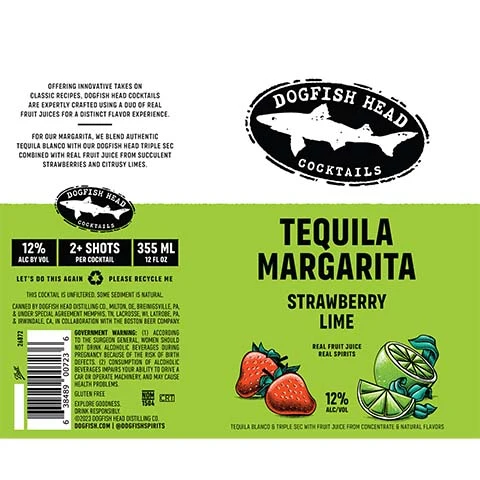 Dogfish Head Tequila Margarita Strawberry Lime