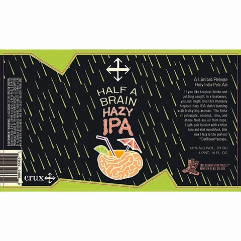 Crux Half A Brain Hazy IPA