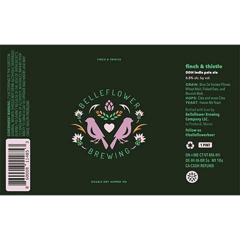Belleflower Finch & Thisle DDH IPA