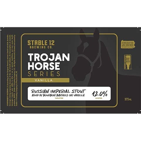 Stable 12 Trojan Horse Series Vanilla Imperial Stout