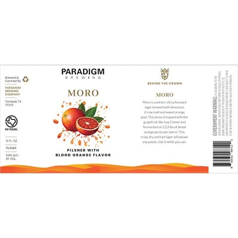 Paradigm Moro Pilsner