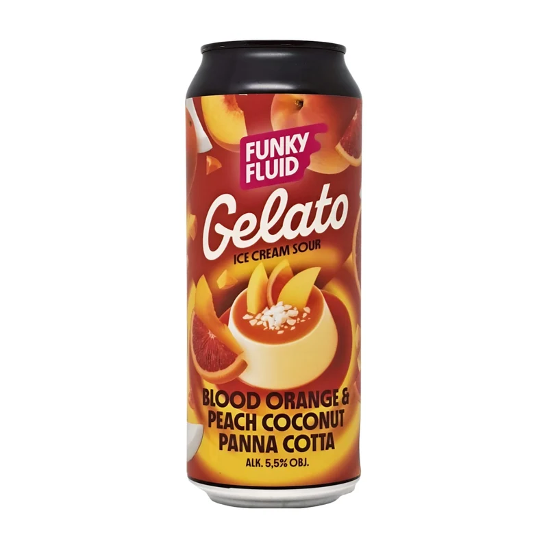 Funky Fluid Gelato: Blood Orange & Peach Coconut Panna Cotta | Smoothie Sour