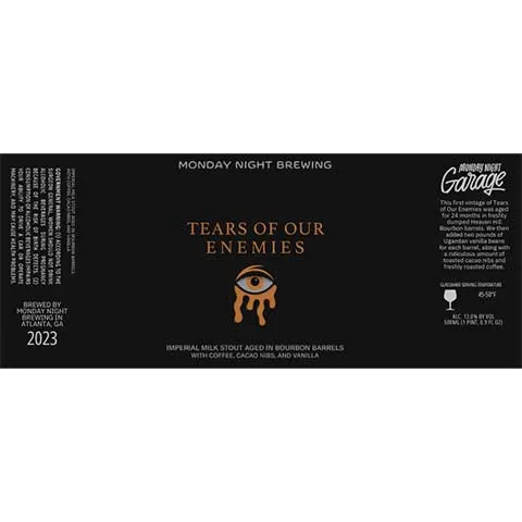 Monday Night Tears Of Our Enemies Imperial Milk Stout