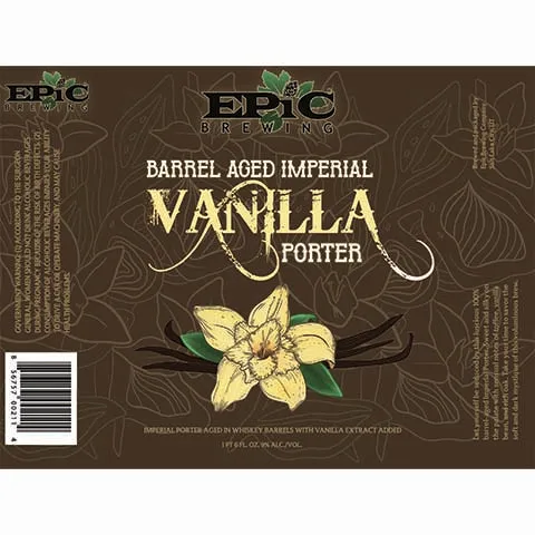 Epic Barrel Aged Imperial Vanilla Porter