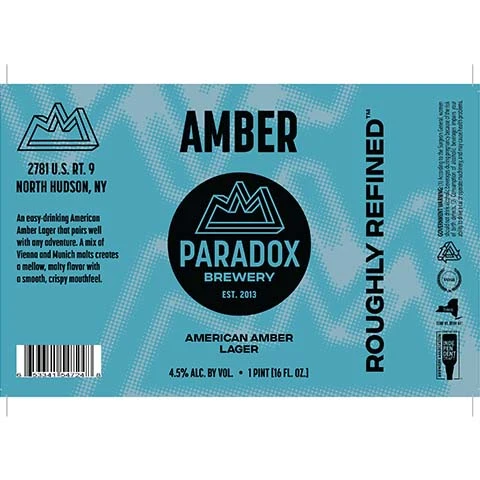 Paradox Amber Lager