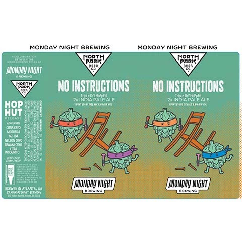 Monday Night No Instructions TDH 2x IPA