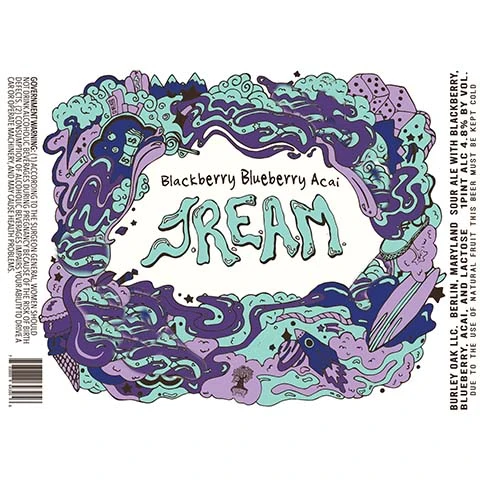 Burley Oak Blackberry Blueberry Acai JREAM Sour
