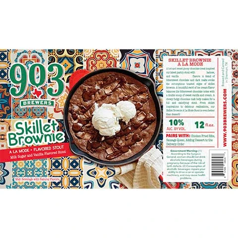 903 Skillet Brownie A La Mode Flavored Stout