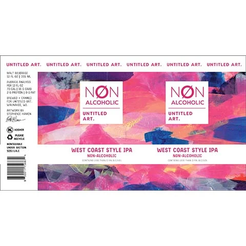 Untitled Art West Coast Style IPA (Non-Alcoholic)