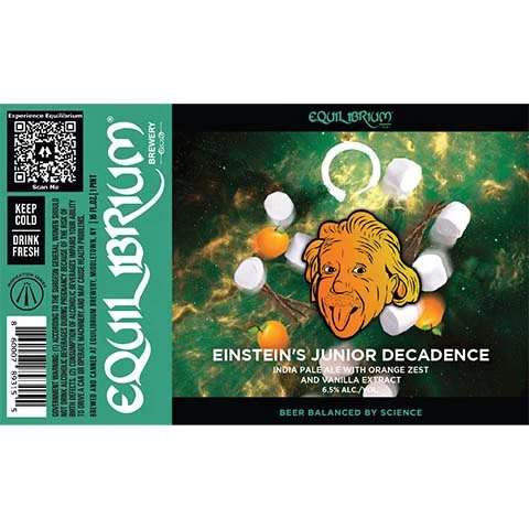 Equilibrium Einstein's Junior Decadence IPA