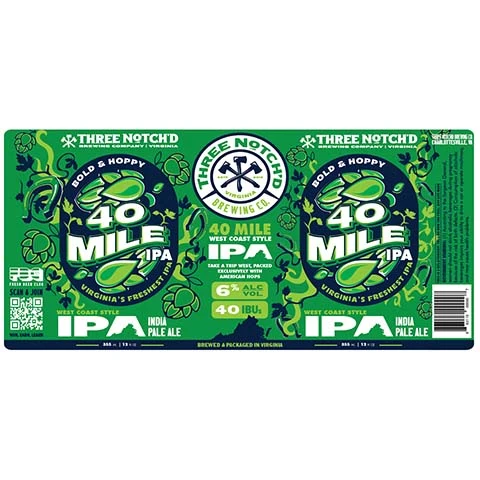 Three Notch'd 40 Mile IPA