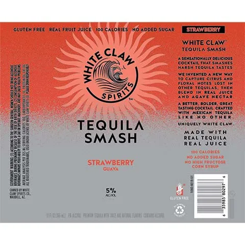 White Claw Strawberry Guava Tequila Smash