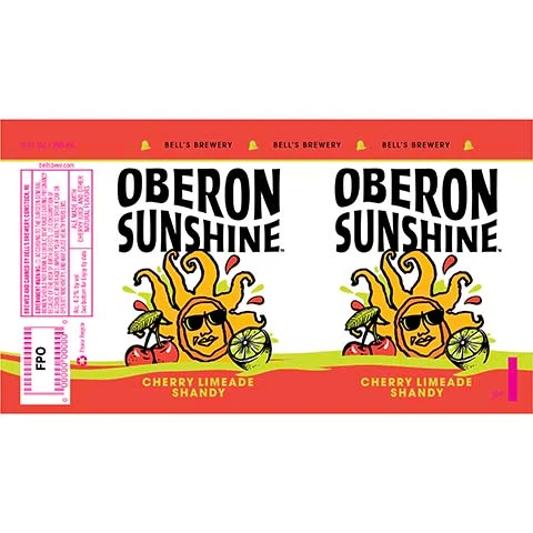 Bell's Oberon Sunshine Cherry Limeade Shandy