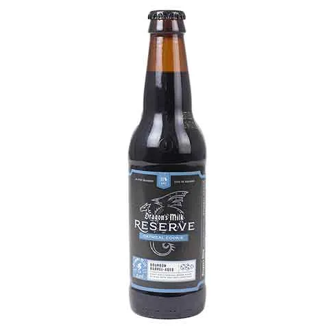 New Holland Dragon's Milk Reserve: Oatmeal Cookie Bourbon Barrel-Aged Stout with Cinnamon, Brown Sugar, Raisins, Oats, and Vanilla Extract
