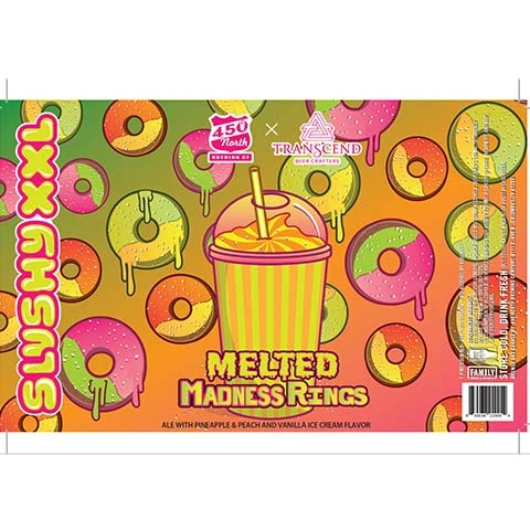 450 North Slushy XXL Melted Madness Rings Sour