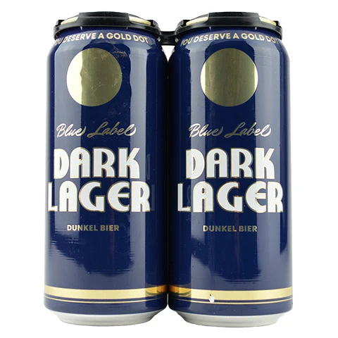 Gold Dot Blue Label Dark Lager