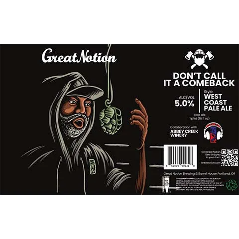 Great Notion Don't Call It A Comeback Pale Ale