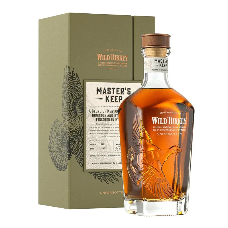Wild Turkey Master's Keep 'Unforgotten' a Blend of Kentucky Straight Bourbon & Rye Whiskies