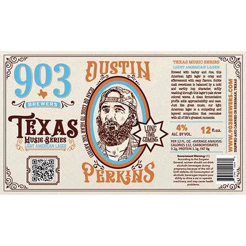 903 Brewers Texas Music Series: Dustin Perkins Lager