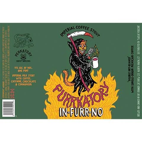 Fat Orange Cat Purrkatory In-Furr-No Imperial Milk Stout