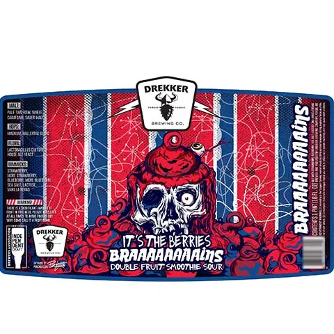 Drekker It's The Berries Braaaaaaaaains Double Fruit Smoothie Sour
