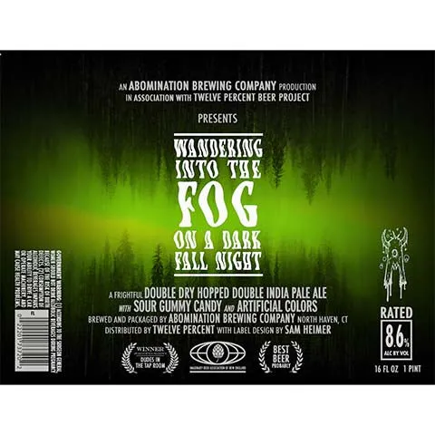 Abomination Wandering Into the Fog On A Dark Fall Night DDH DIPA