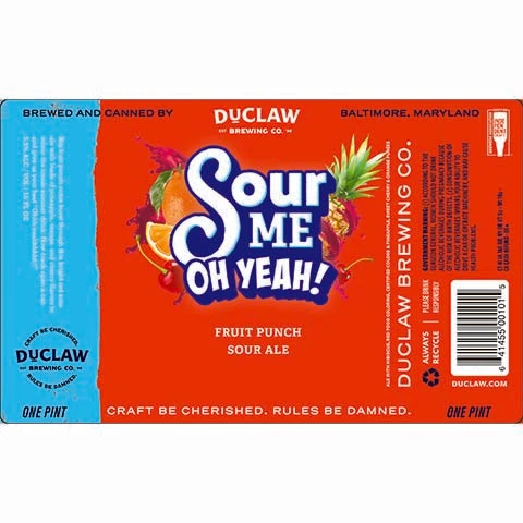 Duclaw Sour Me Oh Yeah! Sour