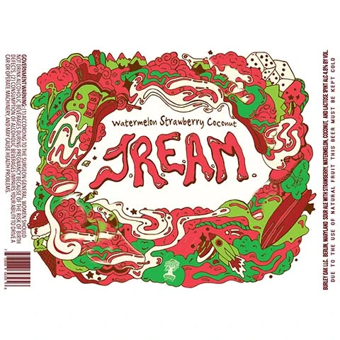 Burley Oak Watermelon Strawberry Coconut JREAM Sour