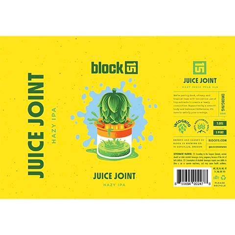 Block 15 Juice Joint Hazy IPA