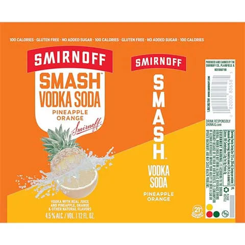 Smirnoff Smash Pineapple Orange Vodka Soda