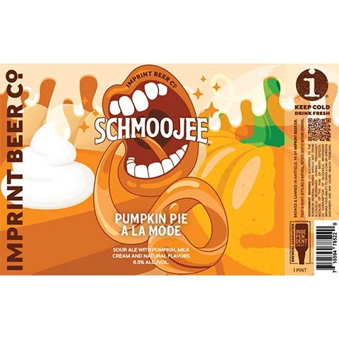 Imprint Schmoojee Pumpkin Pie A La Mode Sour