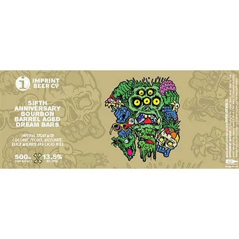 Imprint 51ft Anniversary Bourbon Barrel Aged Dream Bars Imperial Stout