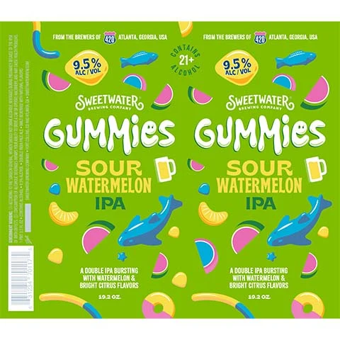 Sweetwater Gummies Sour Watermelon IPA