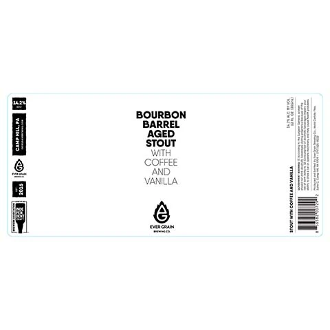 Ever Grain Bourbon Barrel Aged Stout With Coffee & Vanilla