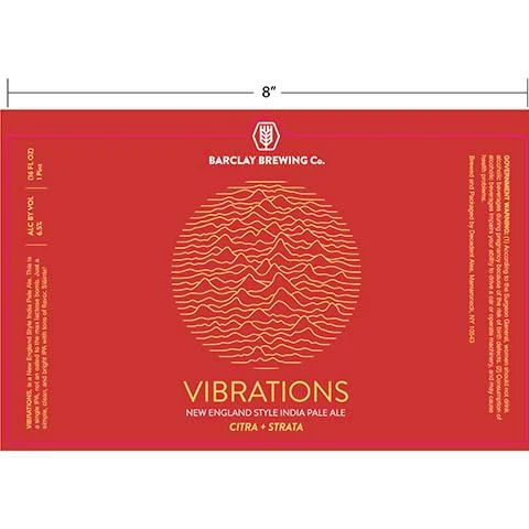 Barclay Vibrations Citra + Strata Hazy IPA