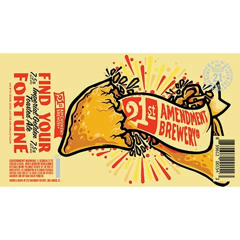 21st Amendment Find Your Fortune Imperial Golden Toasted Ale